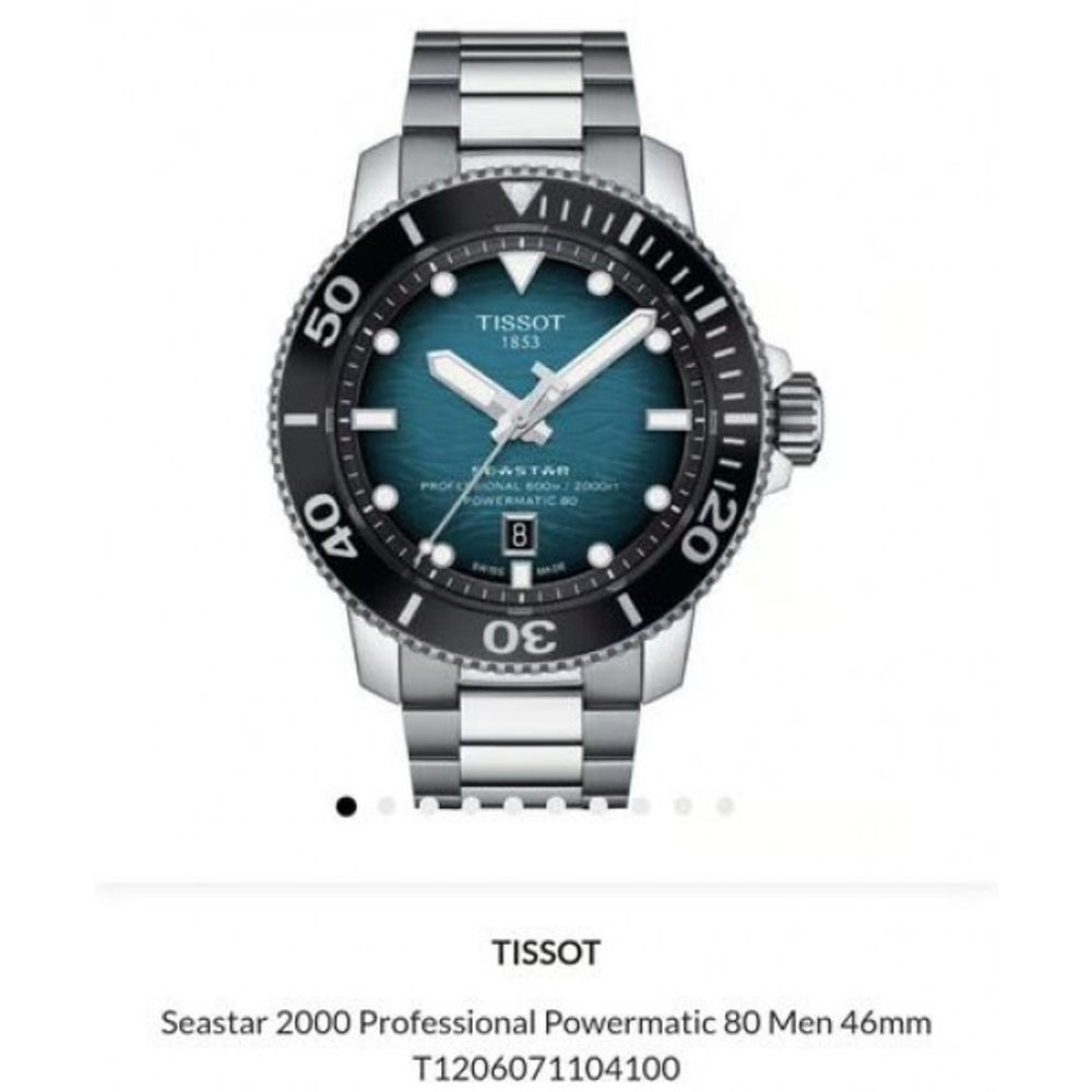 Tisot Seastar 2000 Powermatic 46mm Authentic Store Quality