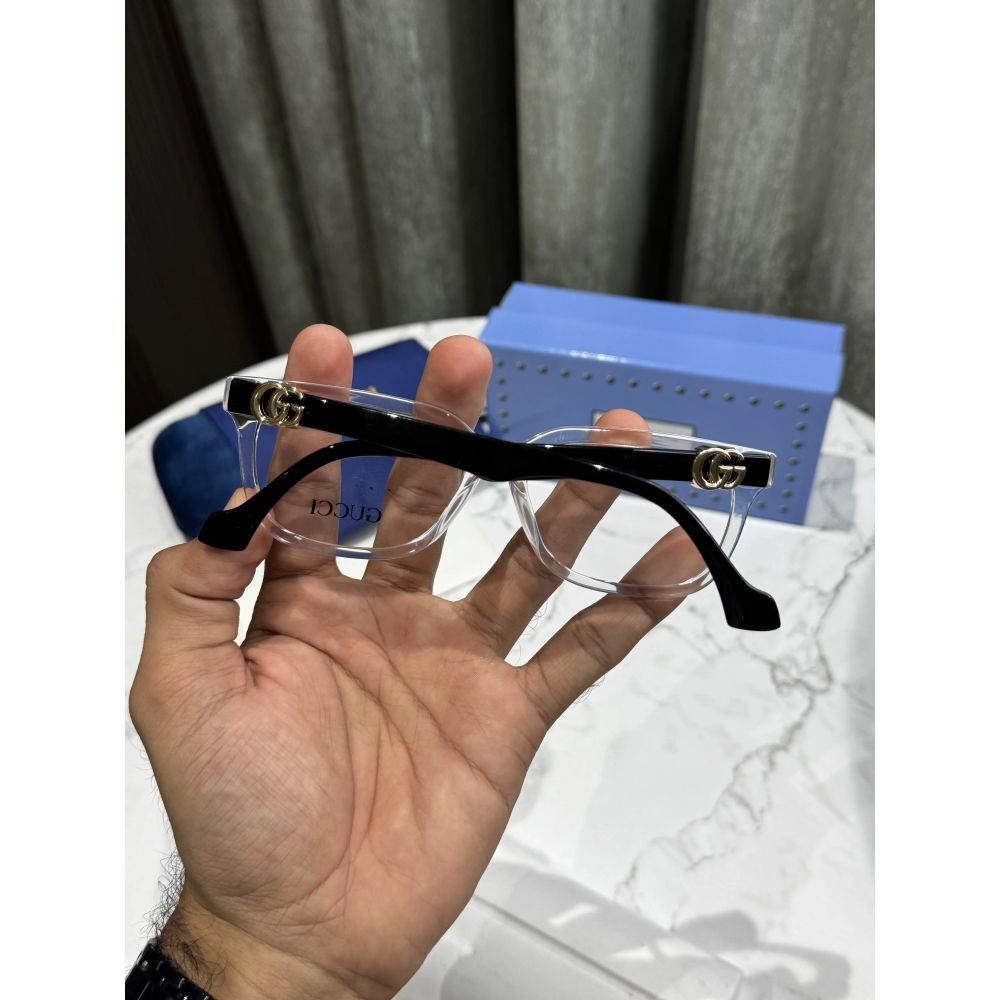 Gucc i Ice Black Glossy Premium Glasses 1537