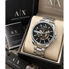 ARRWA%! EXCHAGE HAMPTON AUTOMATIC SILVER BLACK AT455