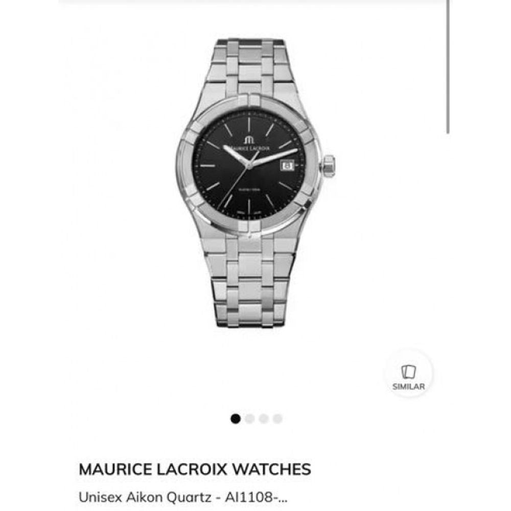 Maurice Lacroix Aikon Silver Black AUTHENTIC Store Quality