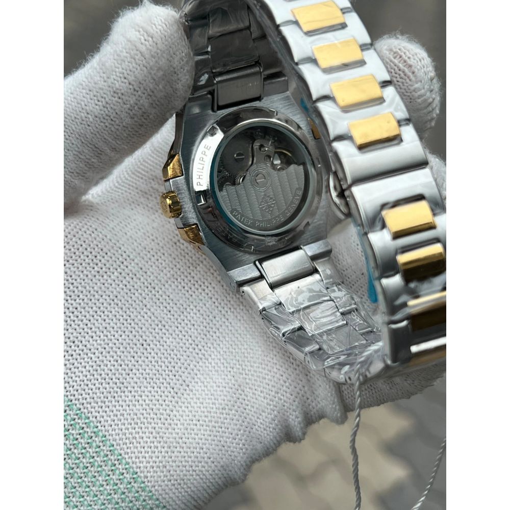 Patek Philipe Skeleton Roman Two Tone Green