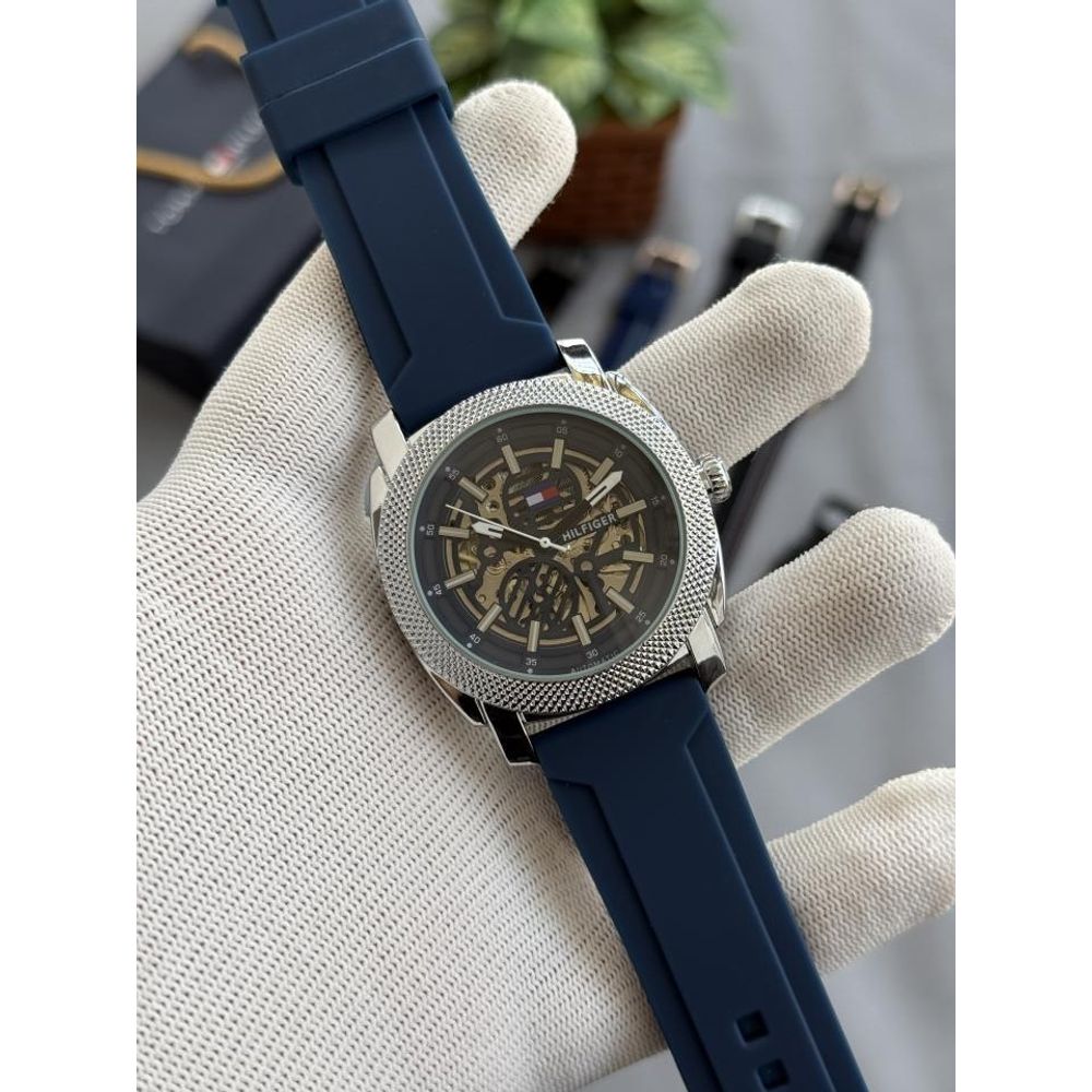 Tommmy Hilfiger Automatic Skeleton Blue