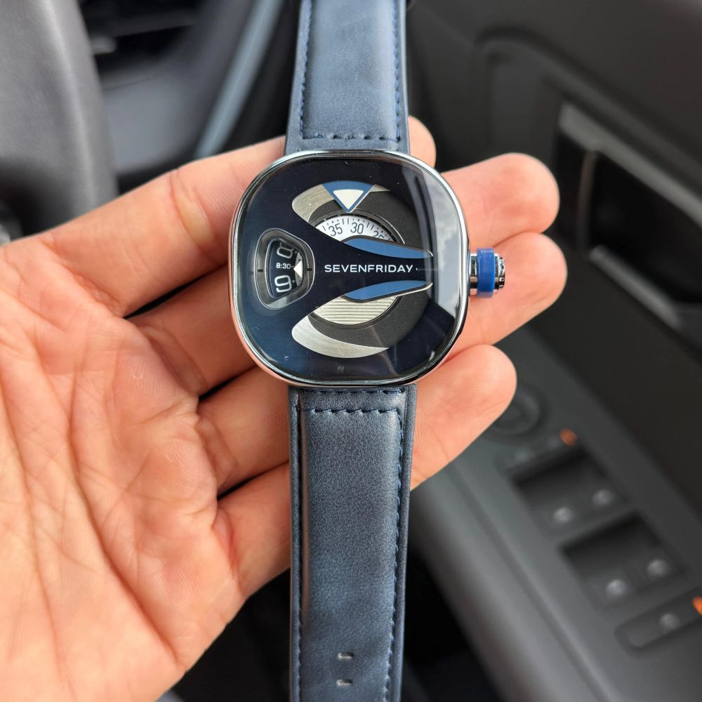 Seven Friday ME Series Leather Silver Blue