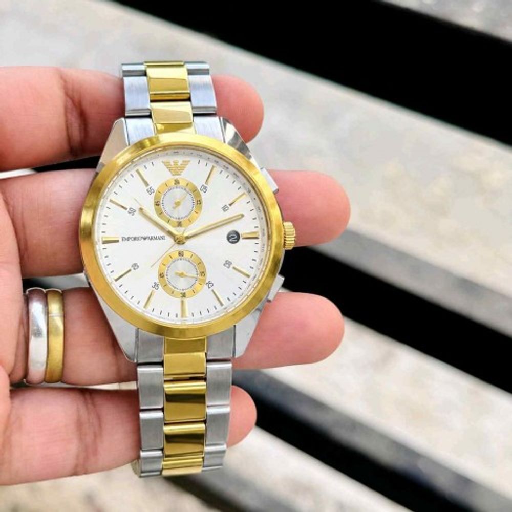EMPORIO ARRWA%! CLAUDIO TWO TONE GOLD WHITE F177