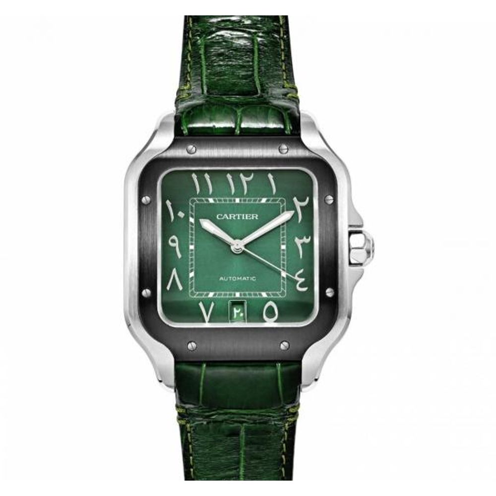 Cartiie_r Santos Automatic full green arabic