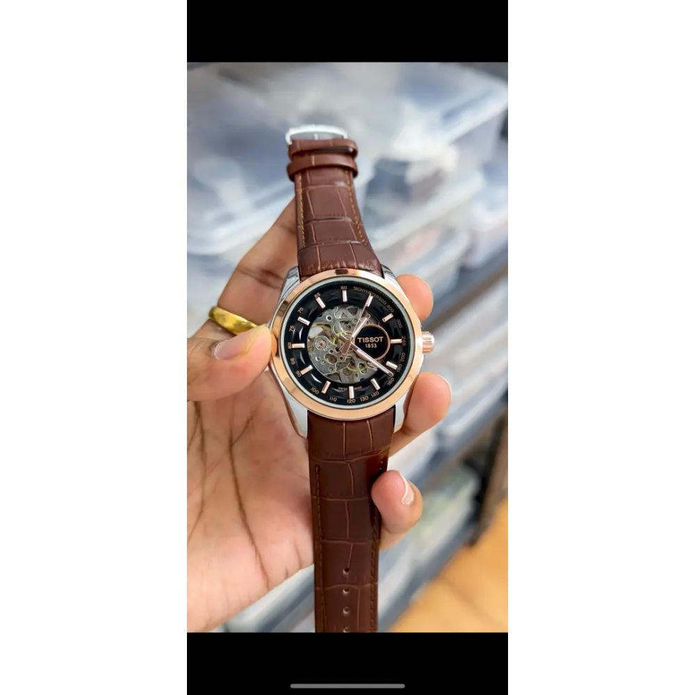 Tisot automatic leather 1853