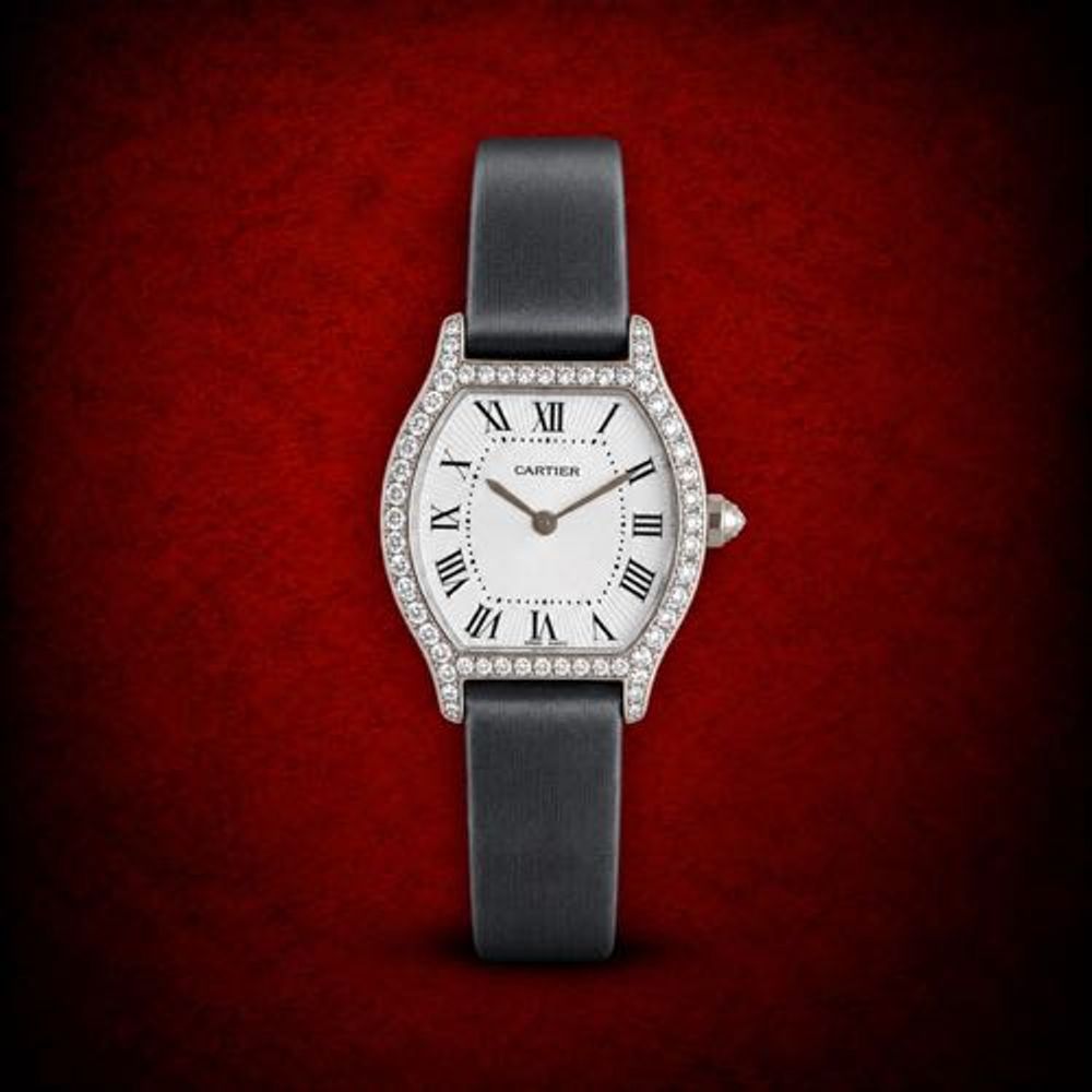 Cartiar Tortue Small Model Diamonds Set Bezel