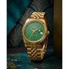 Seiko Galaxy Oyster Perpetual Date Just Gold Green Dial