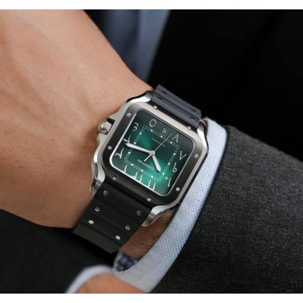 Cartiie_r Santos Automatic black green arabic