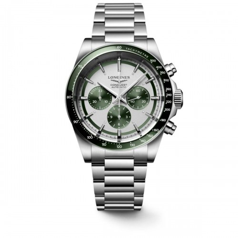 Longinez Conquest Chronograph Green Automatic