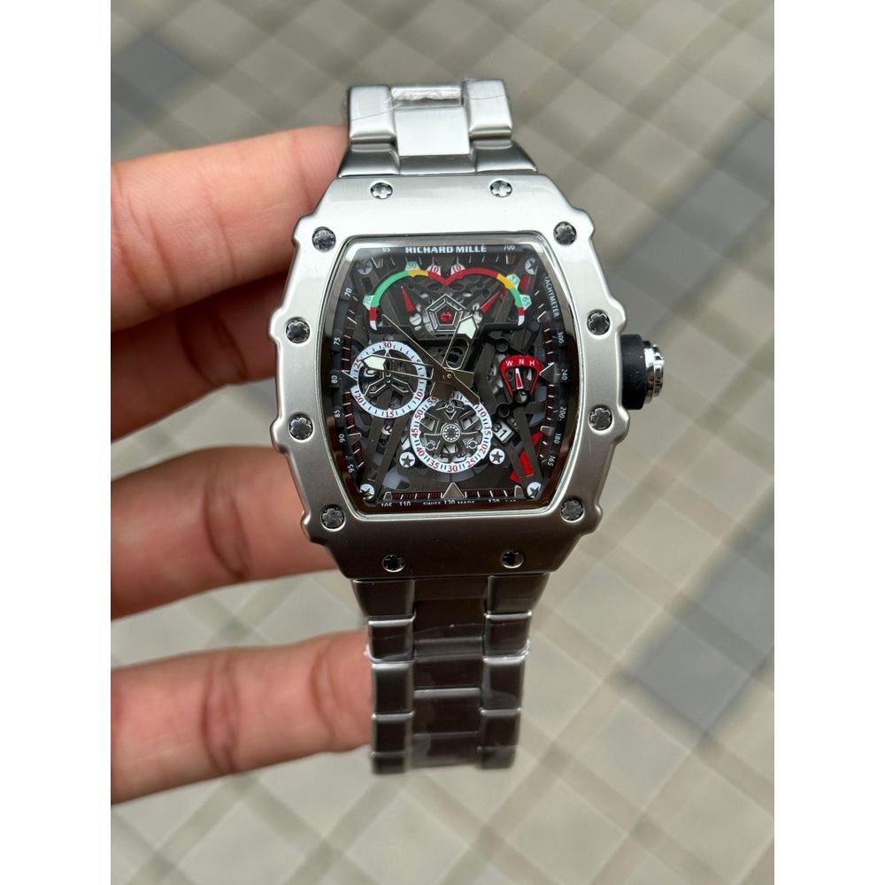 Richard Mill e Silver Black Chain