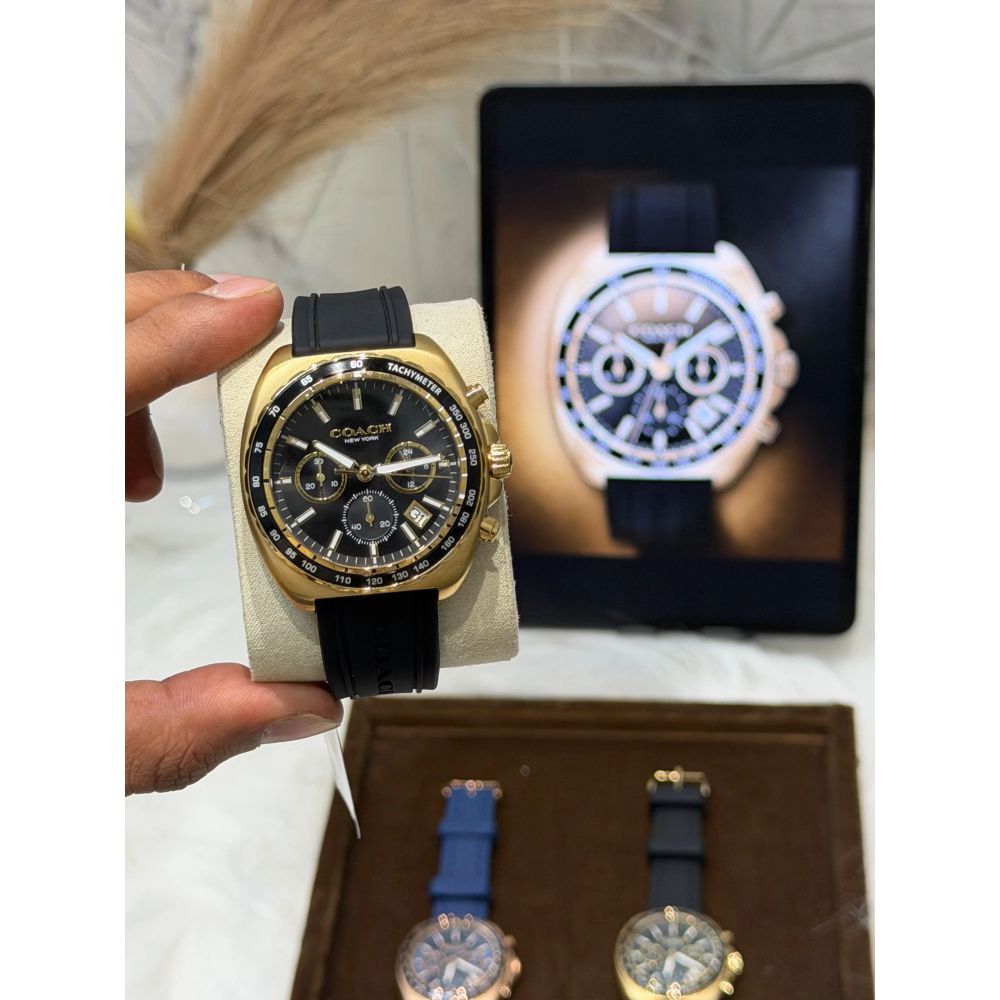 Coack Charter Tachymeter Black Gold