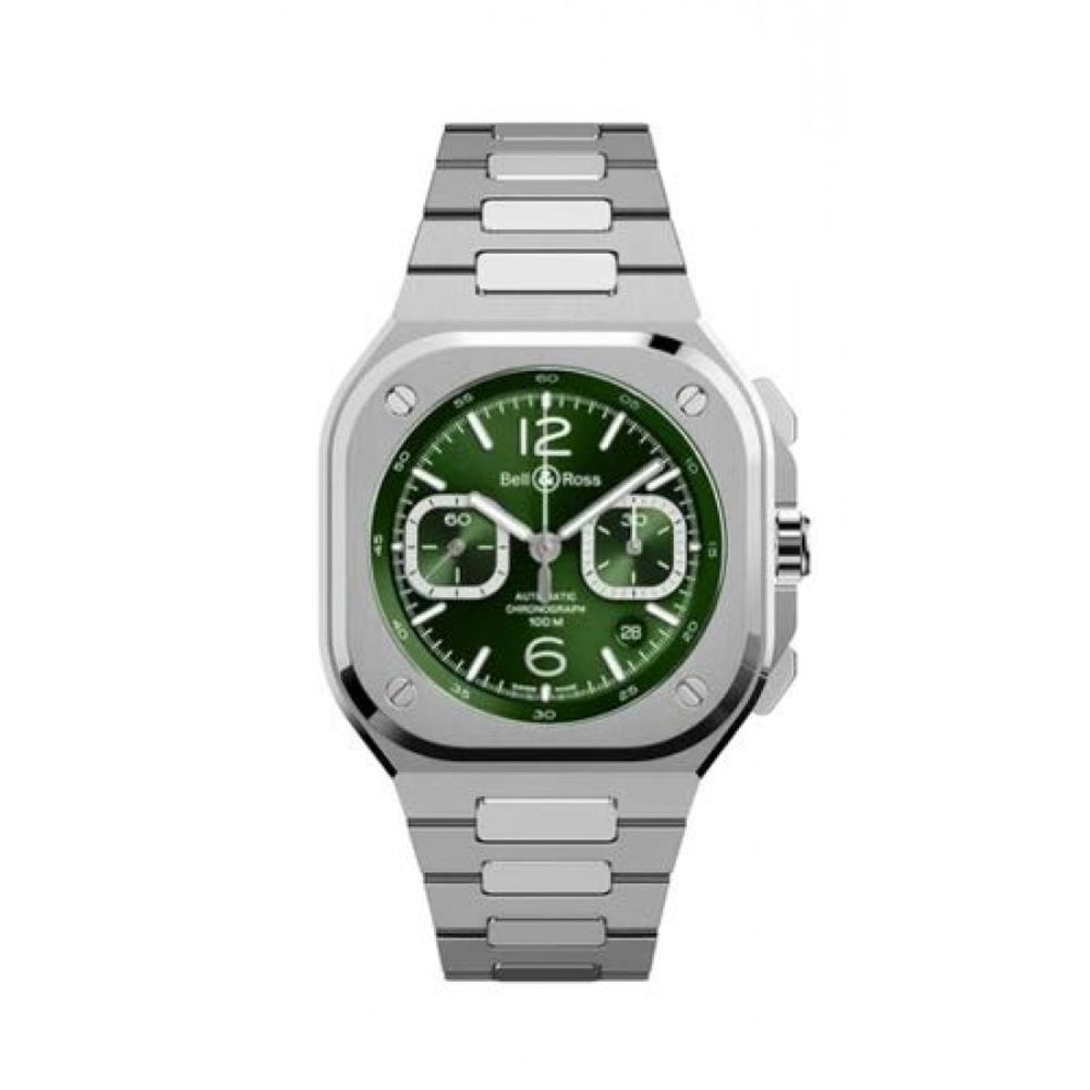 Bell Ross Urban Chronograph Silver Green