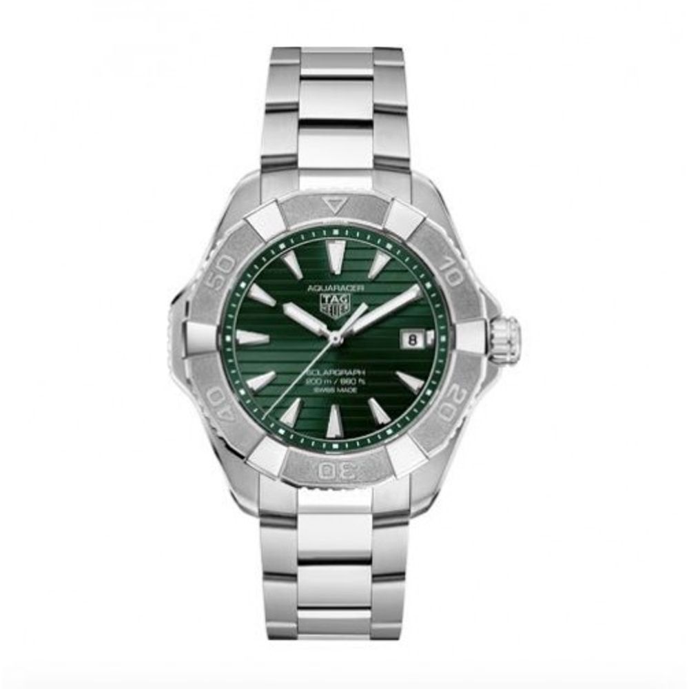 Tag Huer Aquaracer Professional 200 Solargraph Silver Green