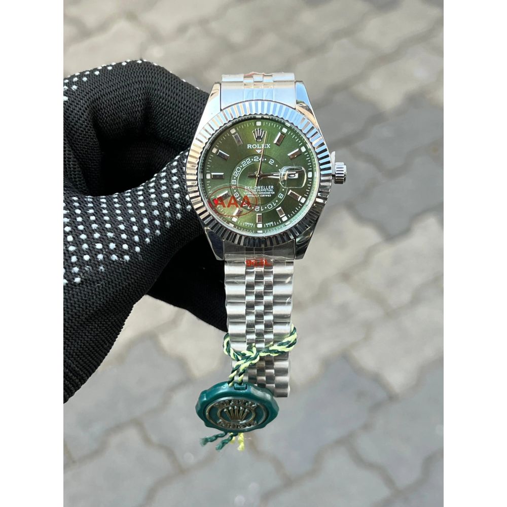 Rolex Sky Dweller Silver Green