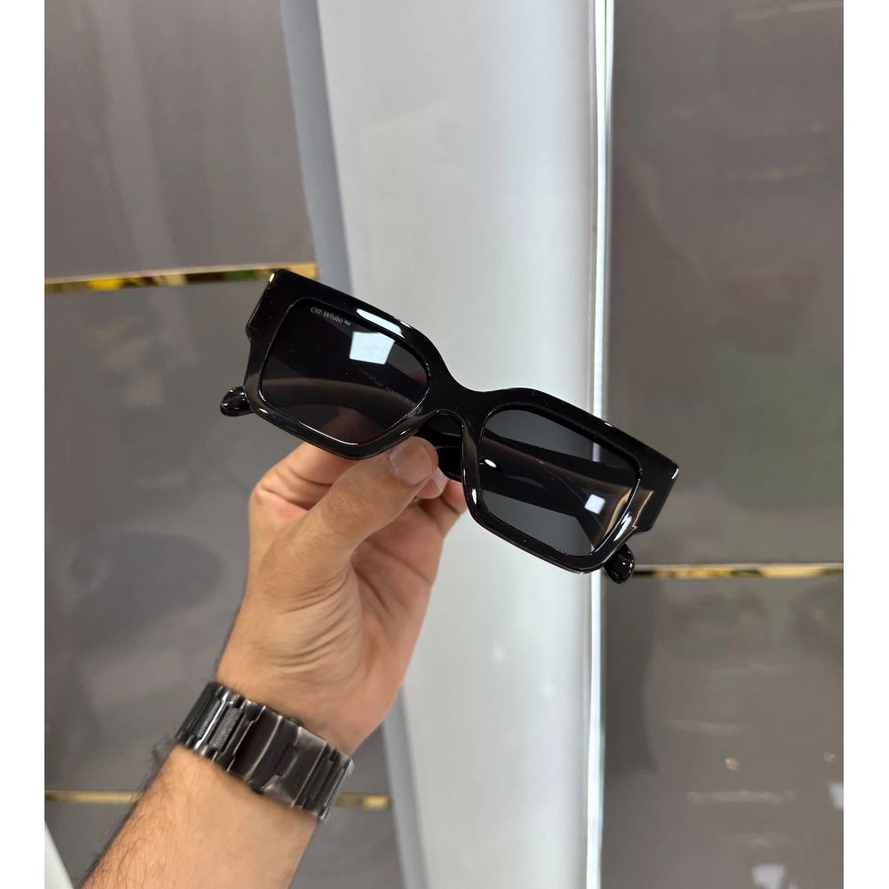 Off Whit e All Black Big Premium Shades 1128