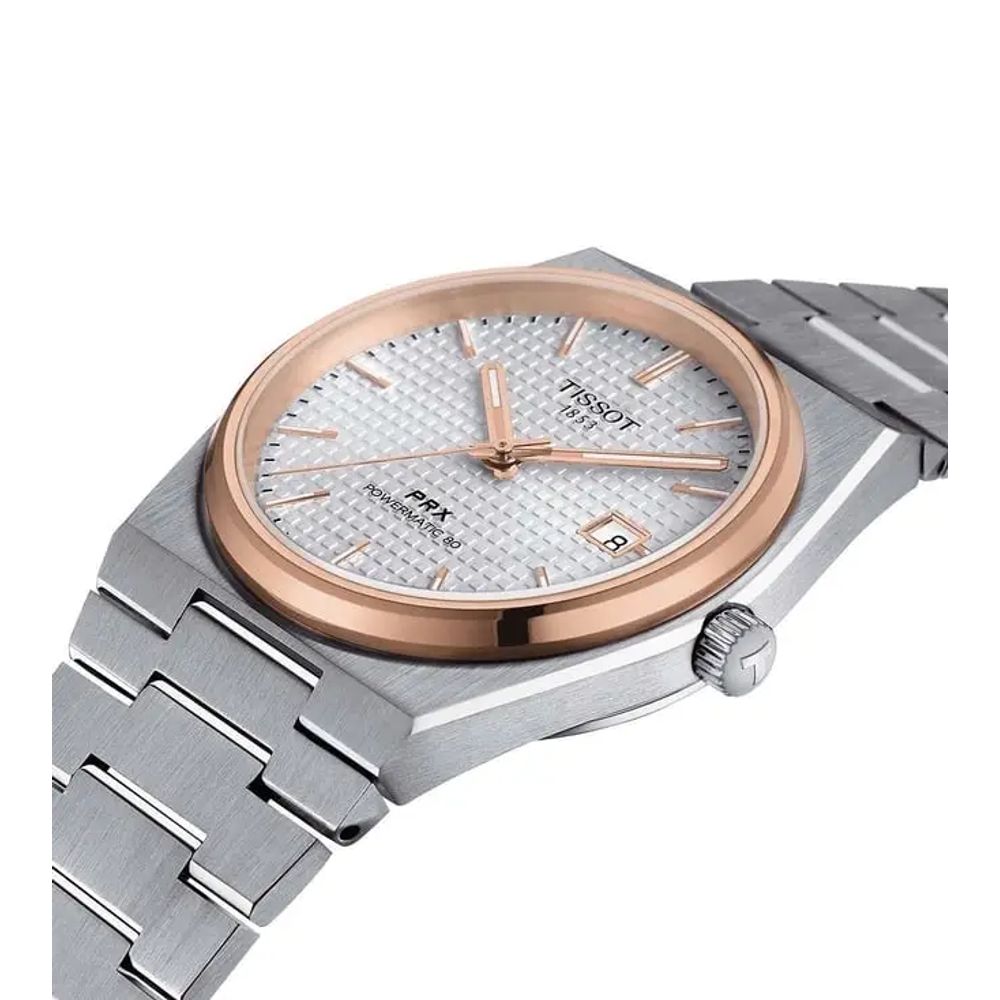 Tissot PRX PowerMatic 80 Rosegold Bazel