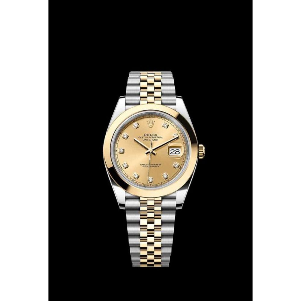 rollex_date just to tone gold