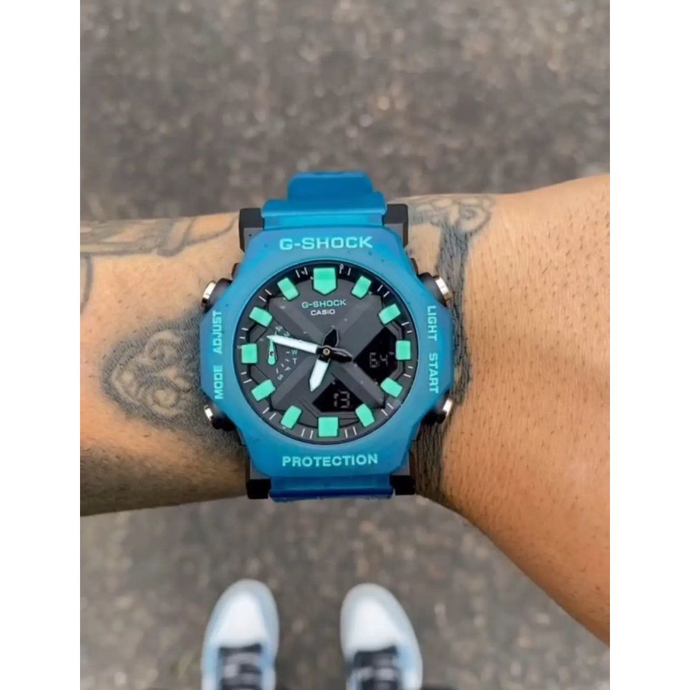 Gshock X Neon Blue