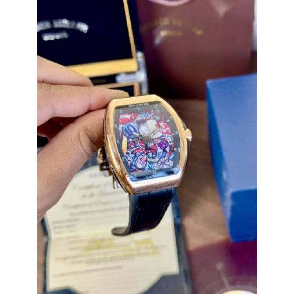 Franck Muller Vanguard V45 Loes Van Delft Black Rose Gold