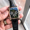 Patek Phillip_e Barrel Chronograph Rose Green Black Belt