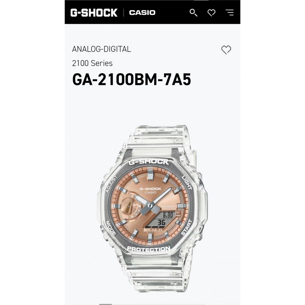Casio G shock GM 2100