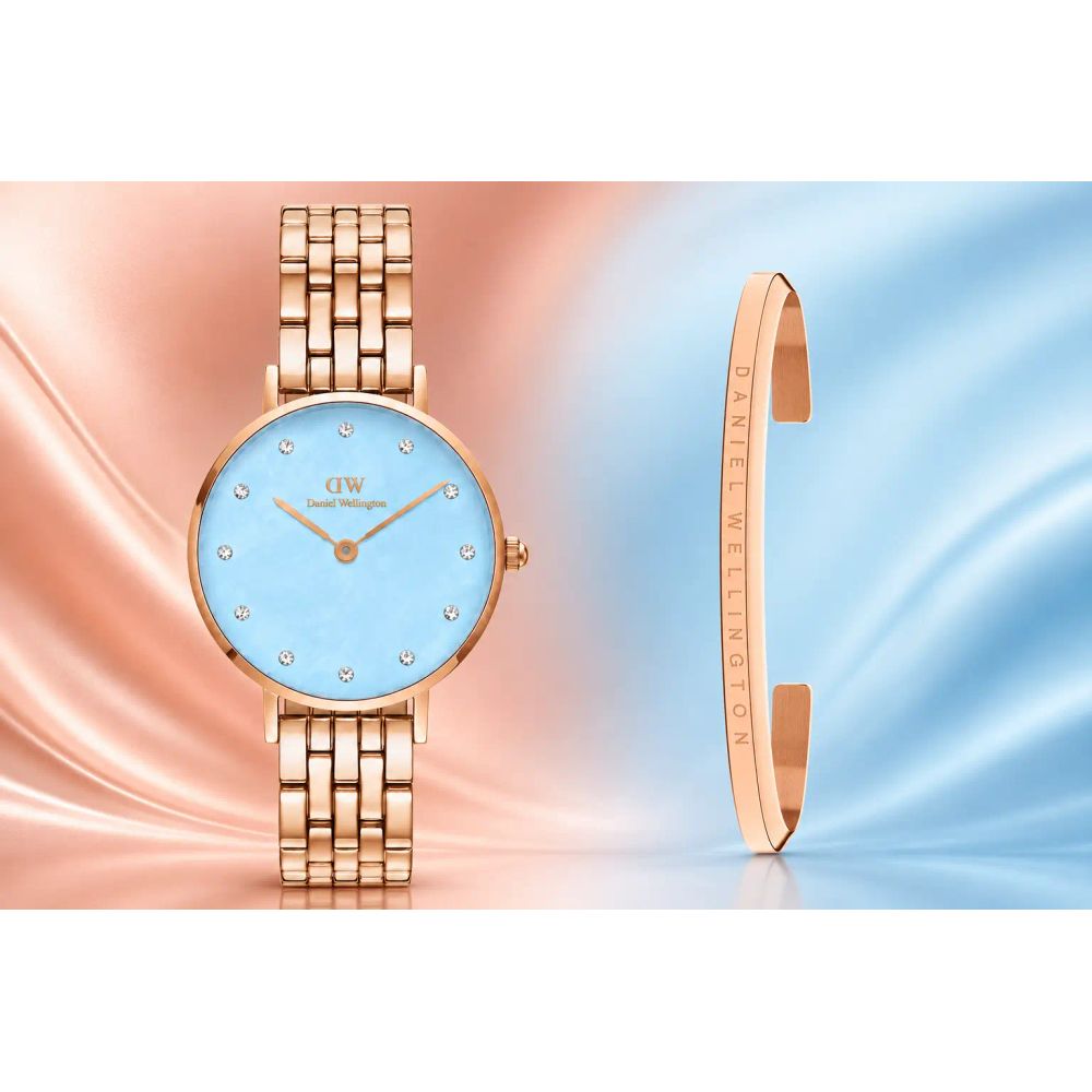 Daniel Wellington Petite Lumine with Classic Rose Gold Bracelet