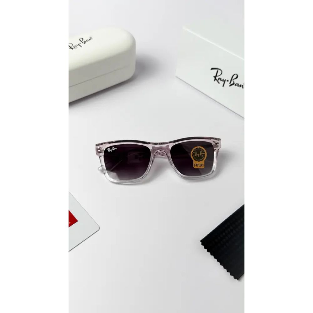 REY BAN TRANSPRENT PINK SHADED-0502