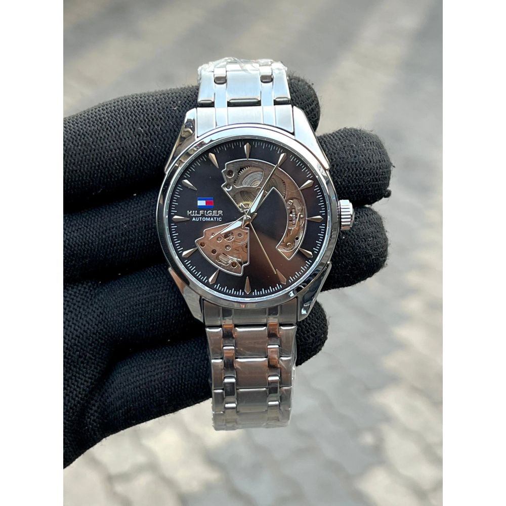 Tommy Hilfiger Automatic Silver Black