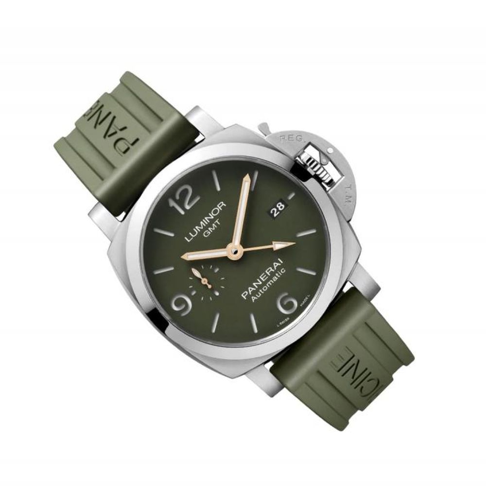 Panerai Luminor 1950 01056 Green Dial Stainless Steel 44.0 mm Mahendra Singh Dhoni HVY 62