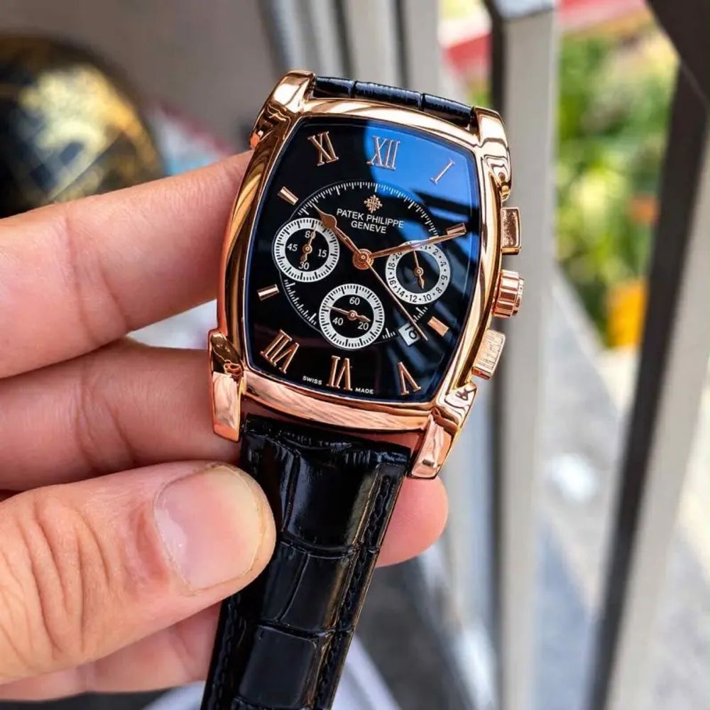Patek Phillip_e Barrel Chronograph Rose Black