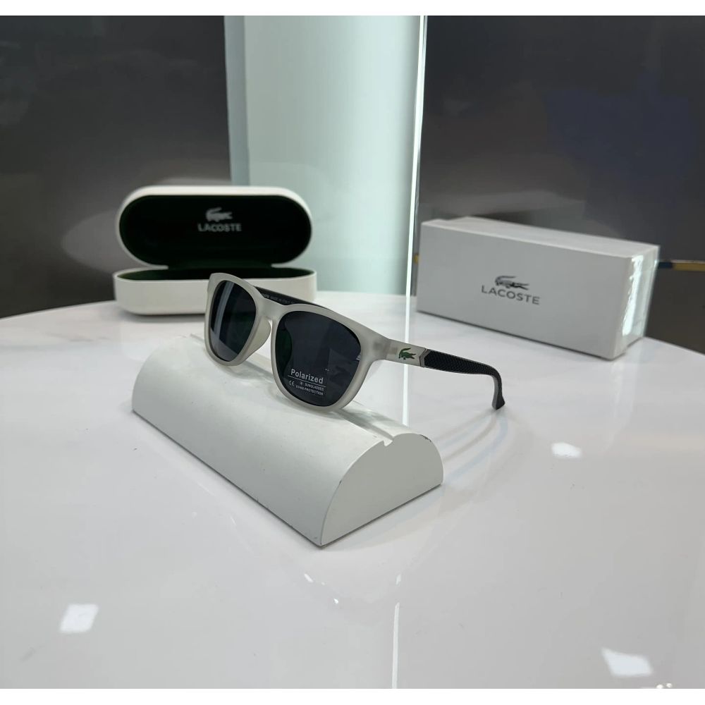 Lacost e Grey Black Matt Premium Shades 0366