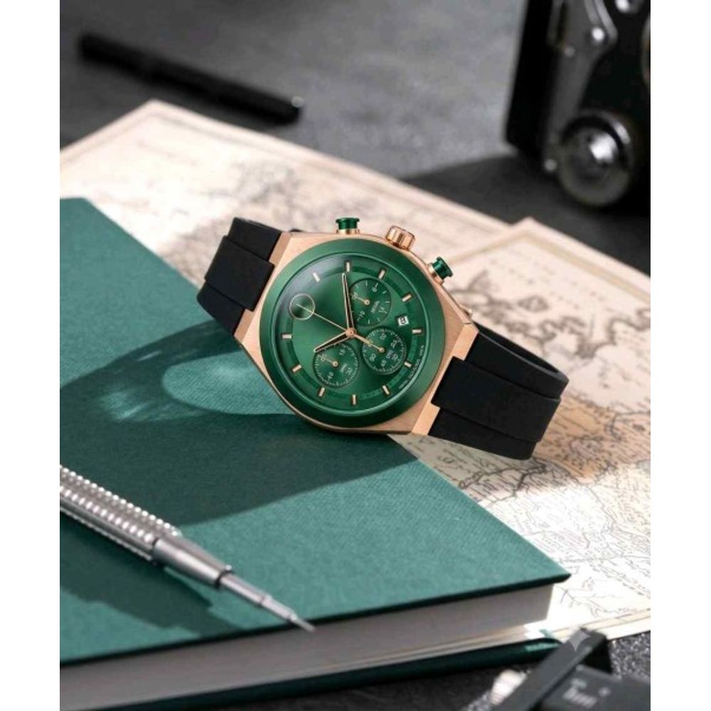 MOVADO BLACK GREEN F1012