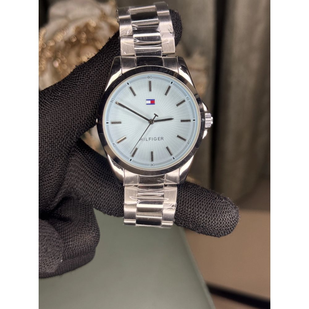 Tommy Hilfige r Bruce Silver Blue Premium Quartz Watch