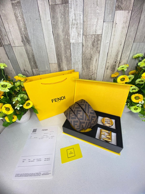 FEND_I PREMIUM BELT COMBO WID OG BOX & ACCESSORIES