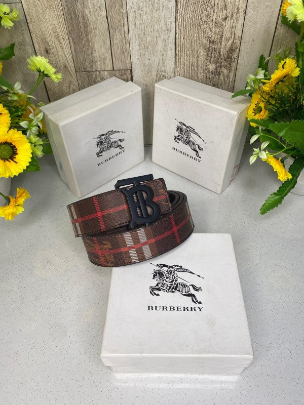 BURBER_Y BELT WID OG BOX