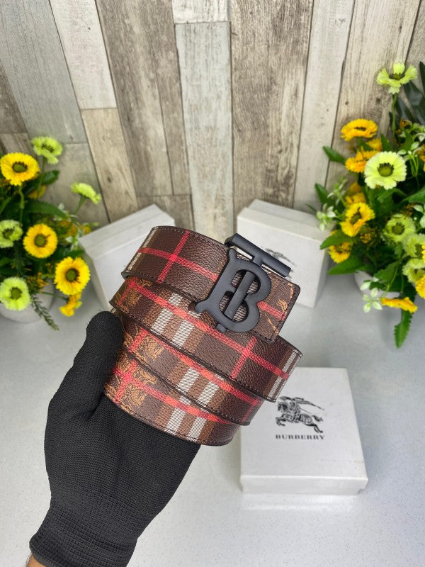 BURBER_Y BELT WID OG BOX