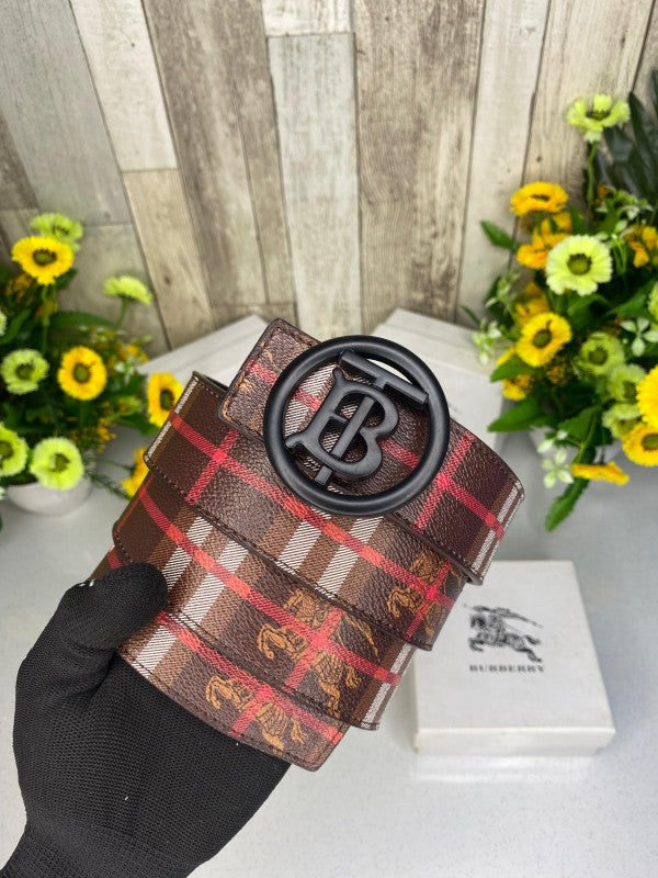 BURBER_Y BELT WID OG BOX