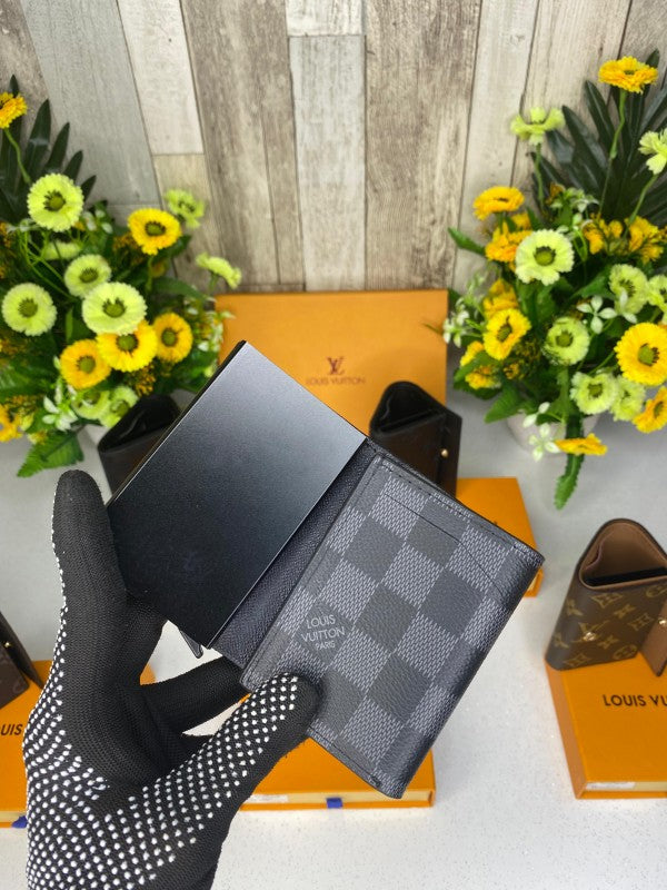 LOUIS_VUITTON FOLDING WALLET WID OG BOX DUST BAG CARD 62
