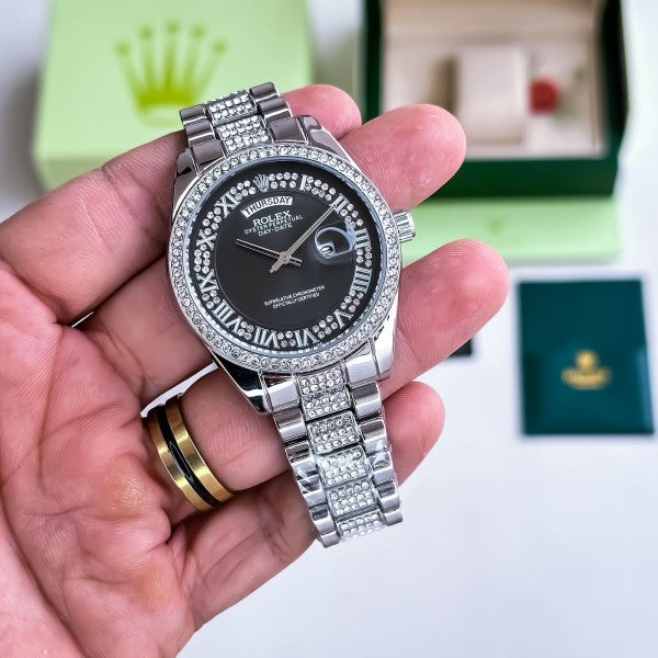 ROLE_X DAIMOND JUST DAY DATE WATCH