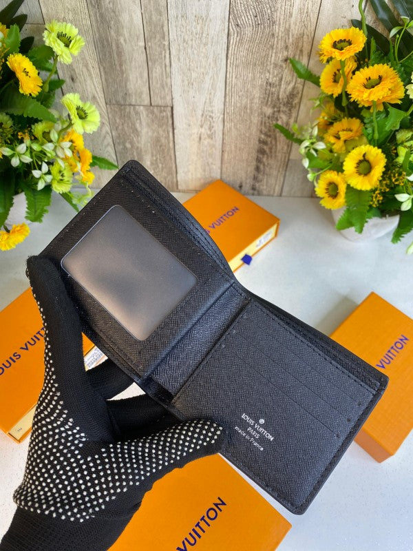 LOUIS_VUITTON CHECK GREY WALLET WID OG BOX DUST BAG 48