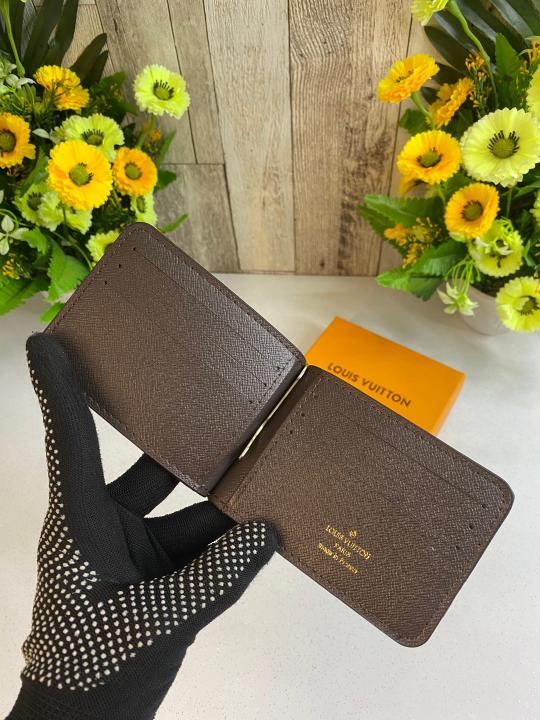 LOUIS_VUITTON MONEY CLIPPER WID OG BOX DUST BAG CARD 79