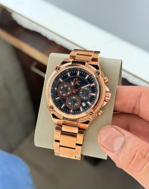 Guess Gold Black Xl Chronograph