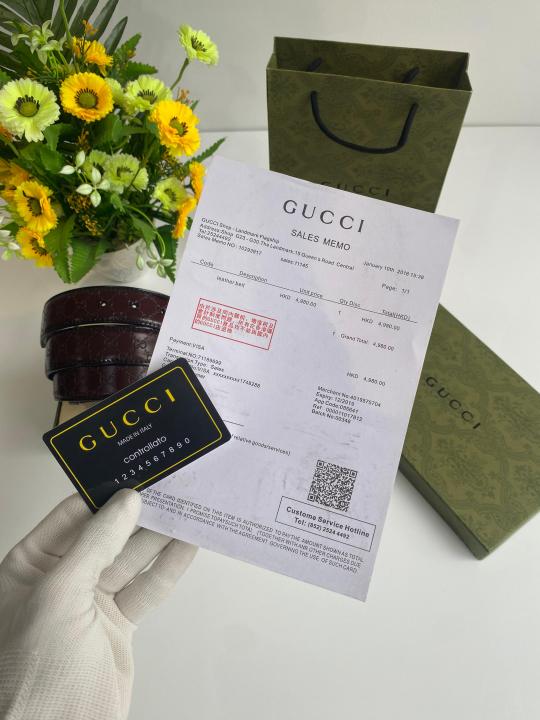 Gucc_i Premium belt combo wid og box & accessories