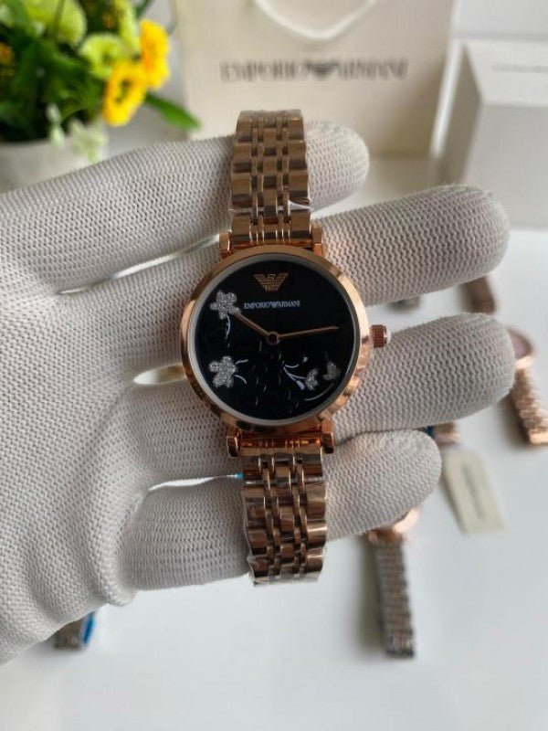 Emporio Arman  Rosegold_Flower