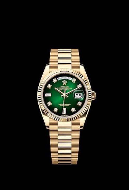 ROLE DAY DATE GOLD GREEN