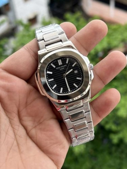 PATEK PHILLIP SILVER BLACK