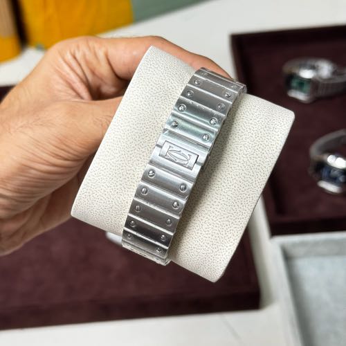 Santos De Cartier Graphite Grey Dial