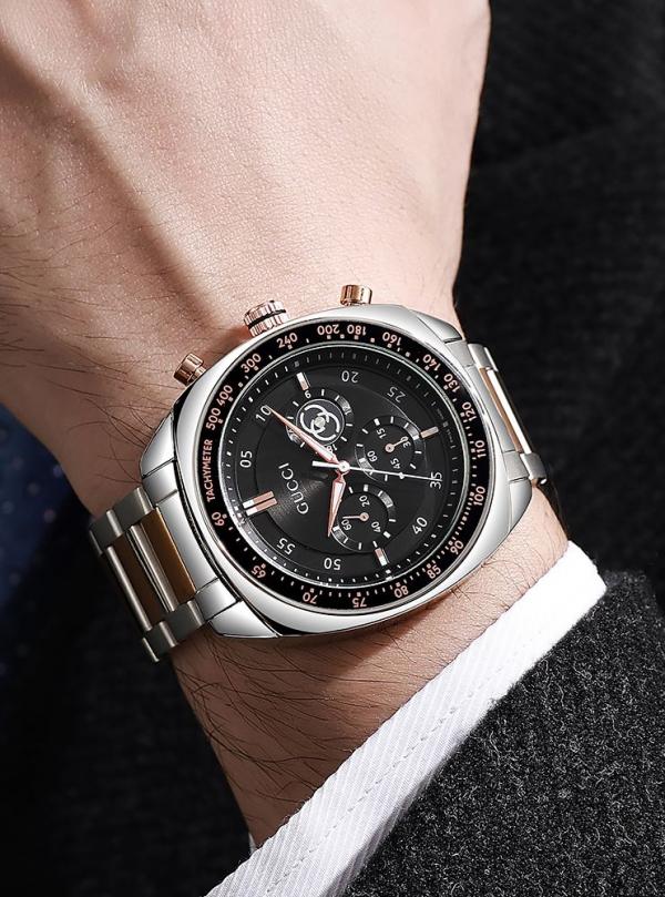 Guccc_i chronograph 2Ton-Copper-Black