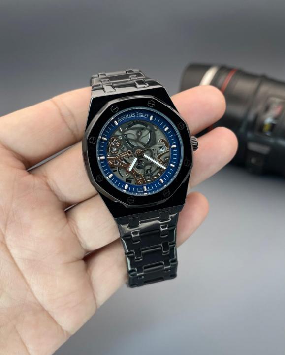 AUDEMARS_PIGUET BLACK BLUE MENS WATCH